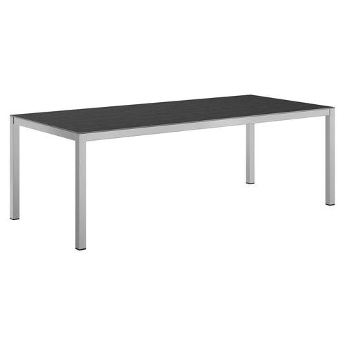Hagebord 220x100cm aluminium og Dekton 48 kg forfra
