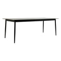 Hagebord 7001 aluminium HPL 220x95 cm antrasitt forfra