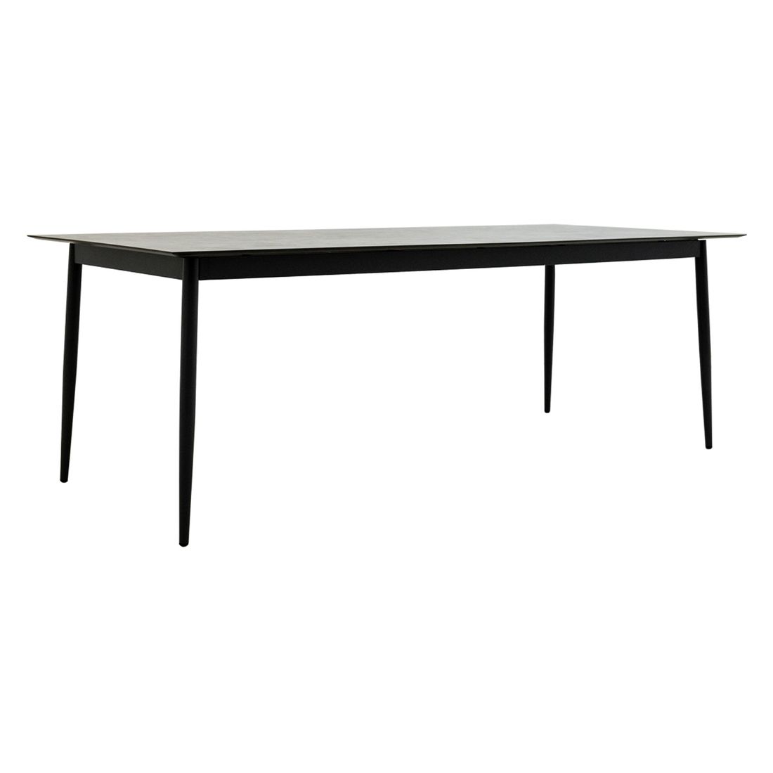 Hagebord 7001 aluminium HPL 220x95 cm antrasitt forfra
