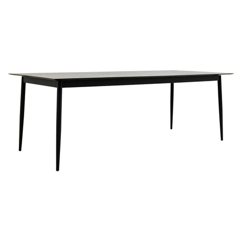 Hagebord 7001 aluminium HPL 220x95 cm antrasitt forfra