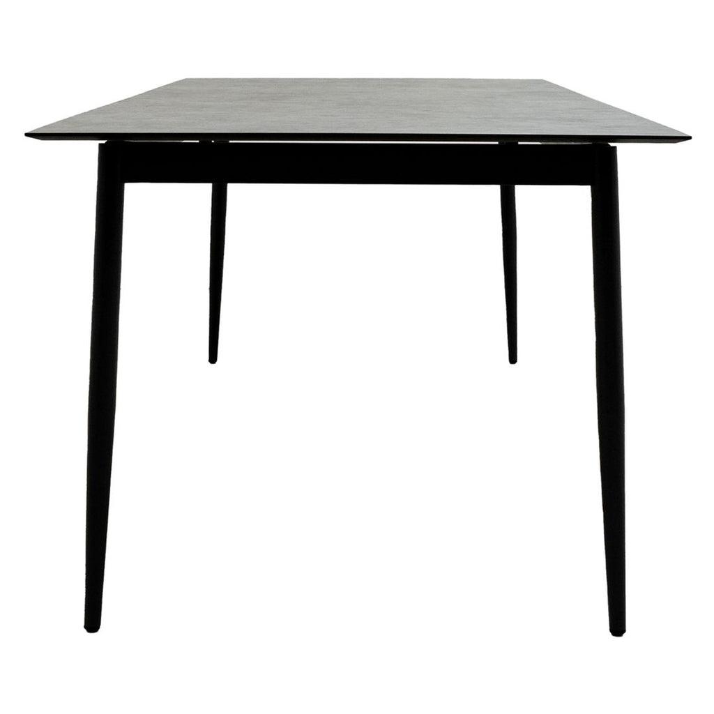 Detalj av bordplate på Hagebord 7001 aluminium HPL 220x95 cm antrasitt