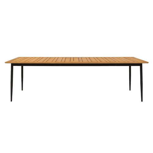 Hagebord 7001 aluminium/teak 260x95 cm bakside