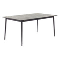 Hagebord 7003 aluminium HPL 160x95 cm antrasitt forfra