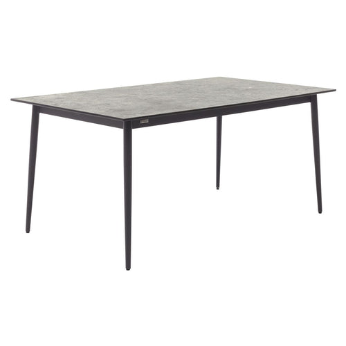 Hagebord 7003 aluminium HPL 160x95 cm antrasitt forfra