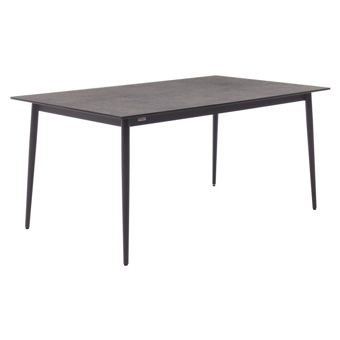 Hagebord 7003 aluminium HPL 160x95 cm antrasitt forfra