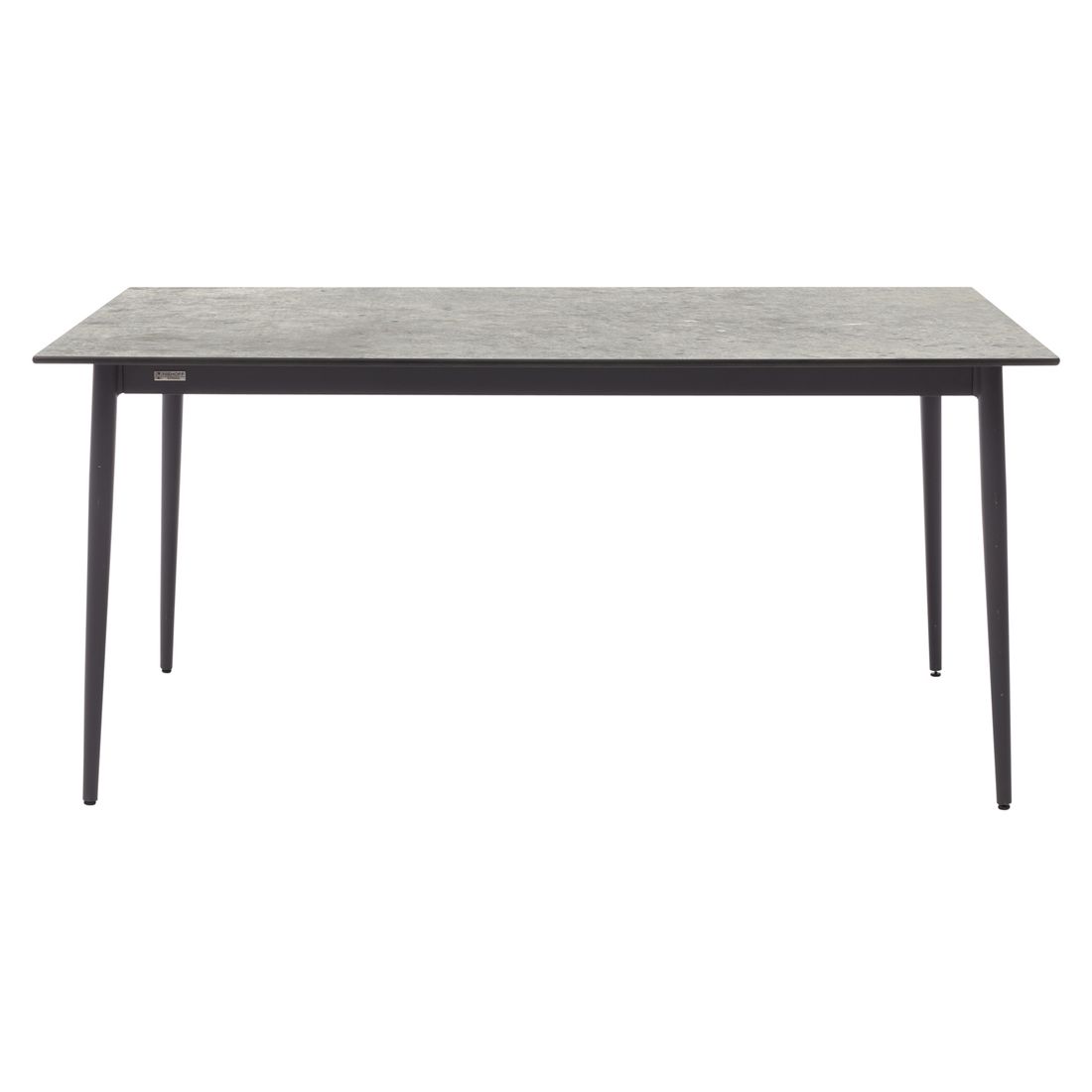 Montert Hagebord 7003 aluminium HPL 160x95 cm antrasitt i hage