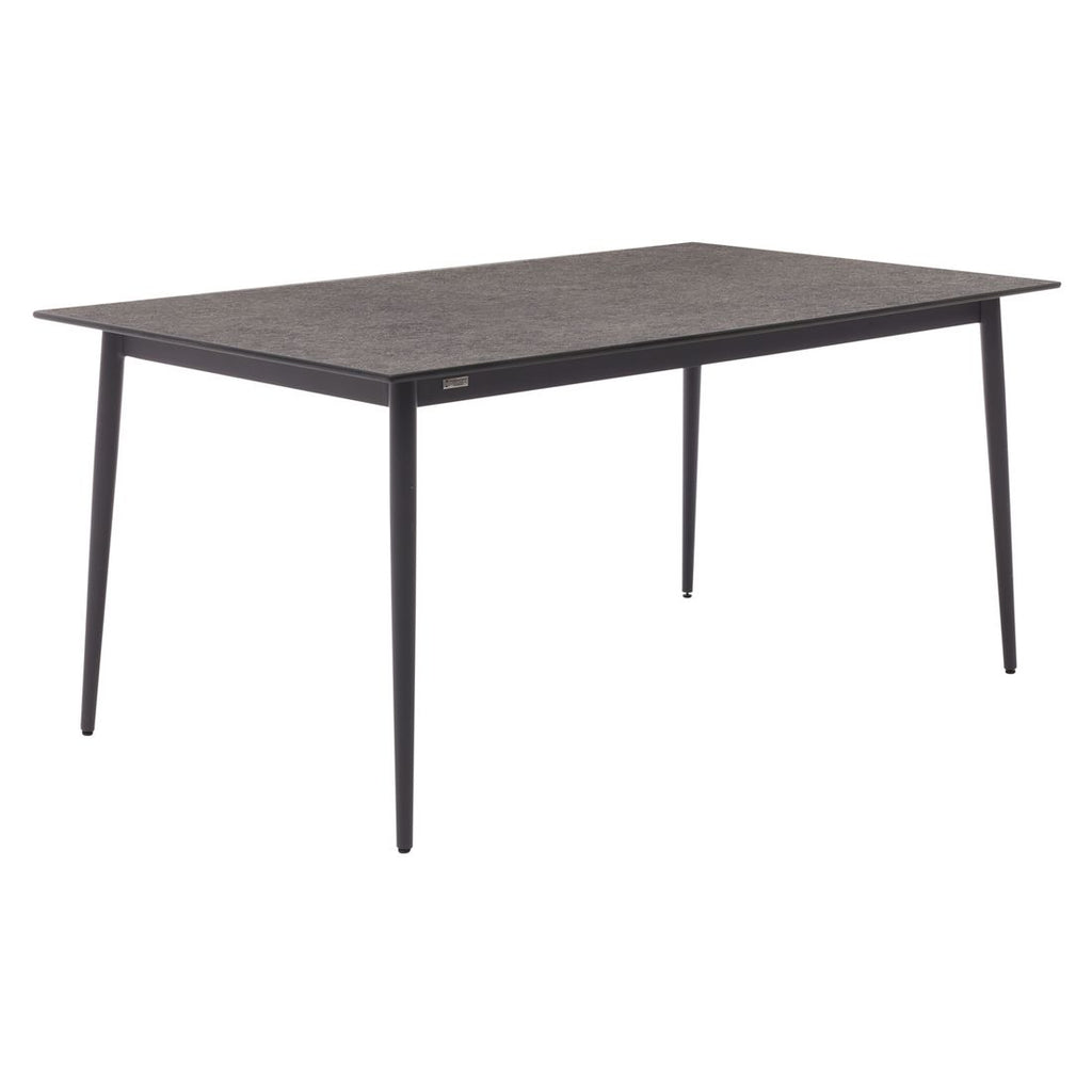 Hagebord 7003 aluminium HPL 220x95 cm antrasitt forfra