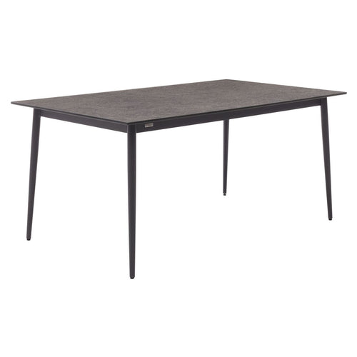 Hagebord 7003 aluminium HPL 220x95 cm antrasitt forfra