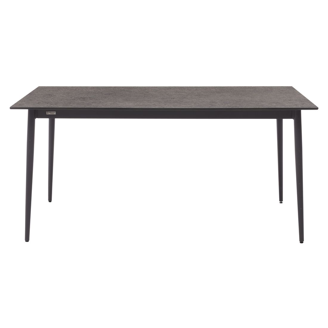 Montert Hagebord 7003 aluminium HPL 220x95 cm antrasitt i hage