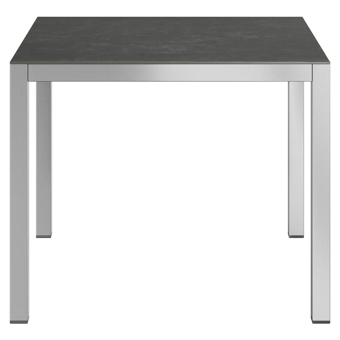 Hagebord 90x90 cm aluminium/glasskeramikk - OUTLIV detalj av bordplate