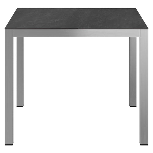 Hagebord 90x90cm rustfritt stål/glasskeramikk - OUTLIV bakside