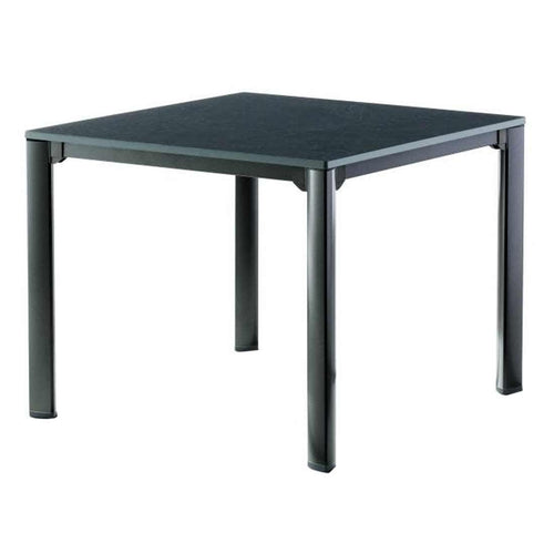 Hagebord 95x95 cm aluminium/Vivodur antrasitt forside