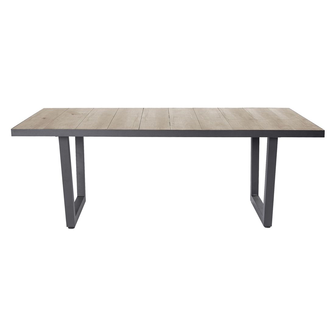 Nærbilde av keramisk bordplate på Hagebord Alice aluminium/keramikk 200x100 cm
