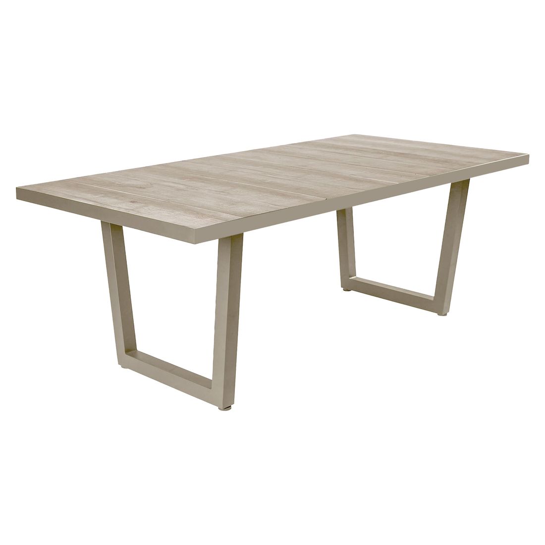 Hagebord Alice aluminium/keramikk 200x100 cm - OUTLIV forfra