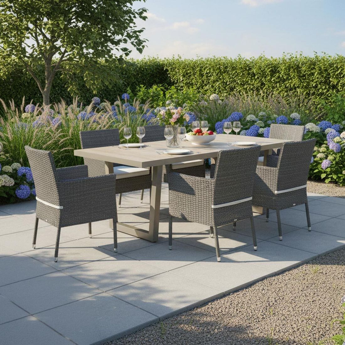 Hagebord Alice aluminium/keramikk 200x100 cm - OUTLIV bakside
