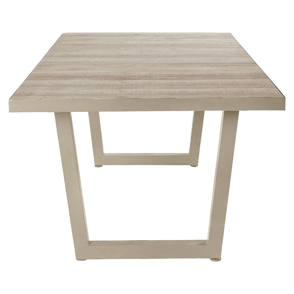 Hagebord Alice aluminium/keramikk 200x100 cm - OUTLIV montert på terrasse
