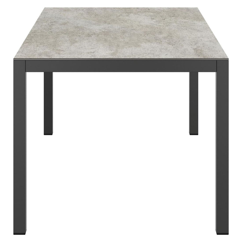 Hagebord aluminium/Dekton 160x90 cm antrasitt - OUTLIV nærbilde av ben