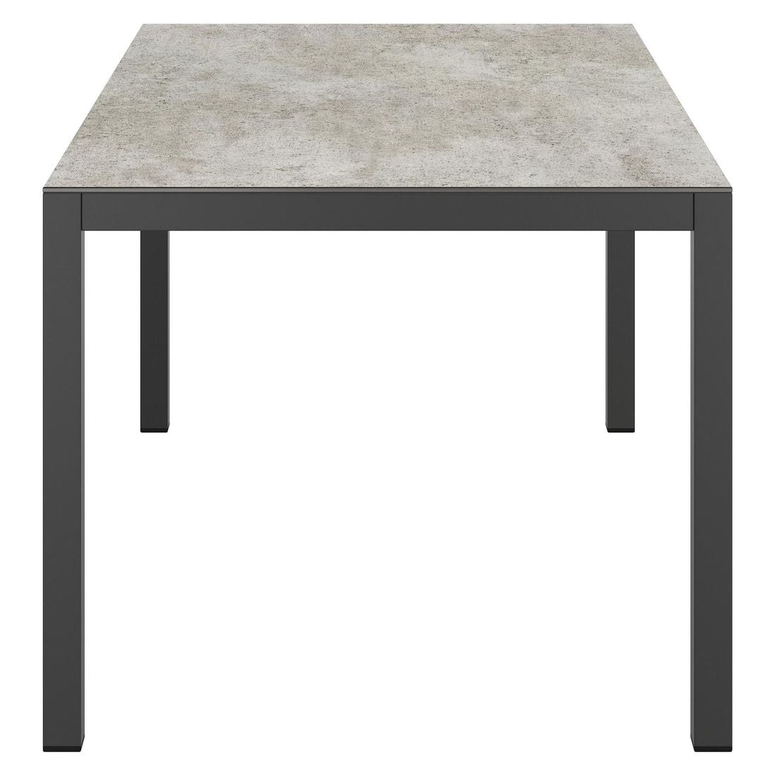 Hagebord aluminium/Dekton 160x90 cm antrasitt - OUTLIV nærbilde av ben