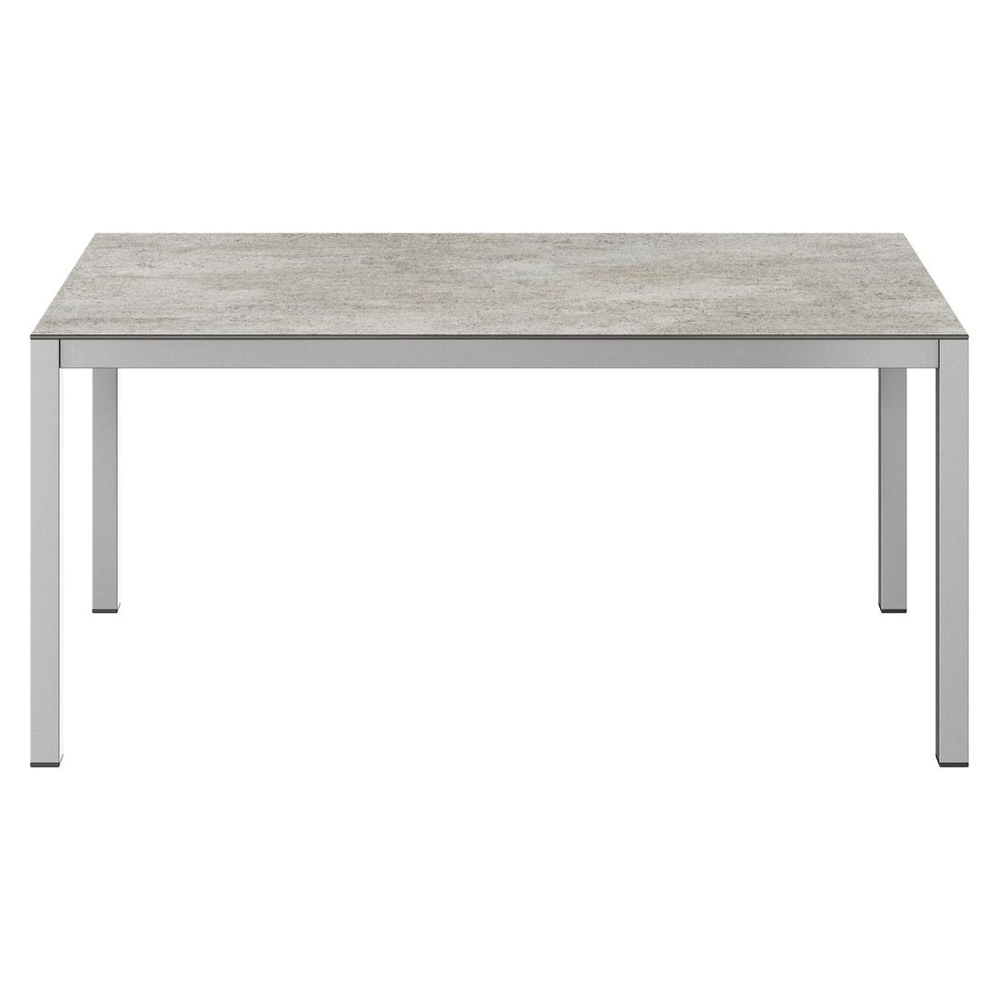 Hagebord aluminium/Dekton 160x90 cm sølv - OUTLIV montert ute