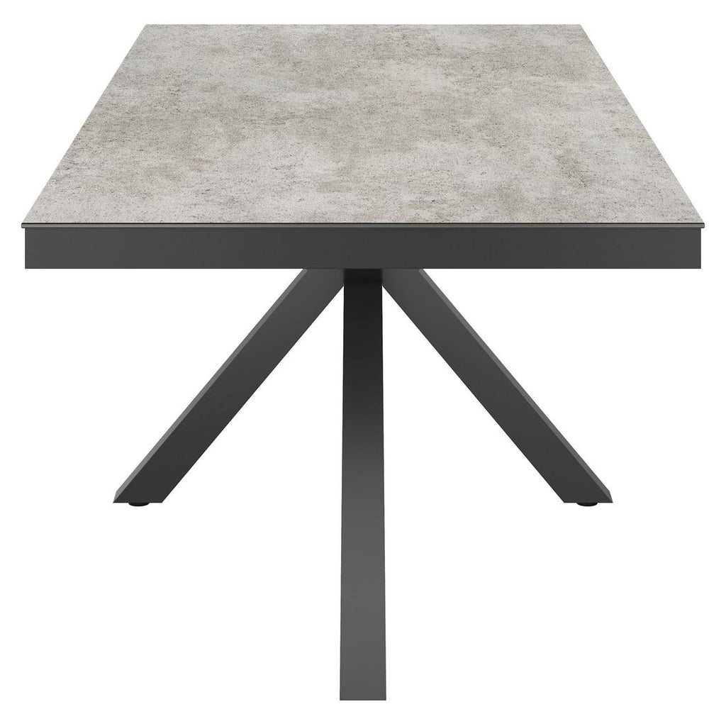 Nærbilde av bordben på Hagebord aluminium/Dekton 220x100 cm antrasitt - OUTLIV