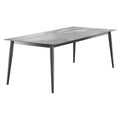 Hagebord aluminium/HPL 220x100 cm jerngrå - Sieger forfra