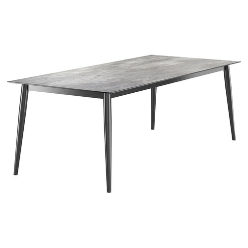 Hagebord aluminium/HPL 220x100 cm jerngrå - Sieger forfra