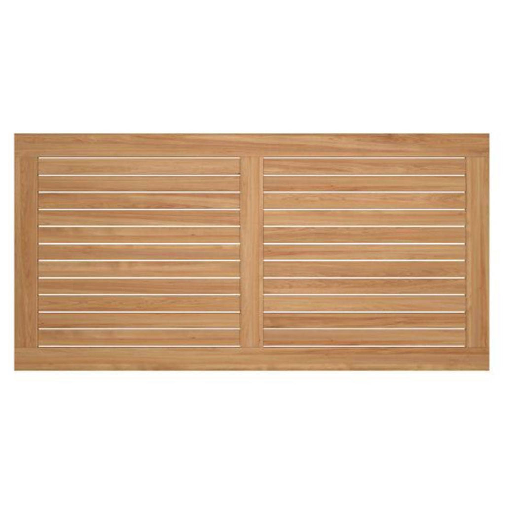 Hagebord aluminium/teak 200x100 cm hvit/natur med stoler