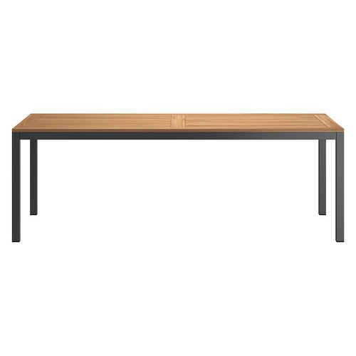 Hagebord aluminium/teak 220x100 cm - OUTLIV bakside