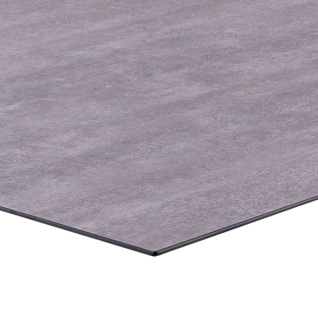 Detalj av bordplate på Hagebord Alus 180x100 cm aluminium HPL beton