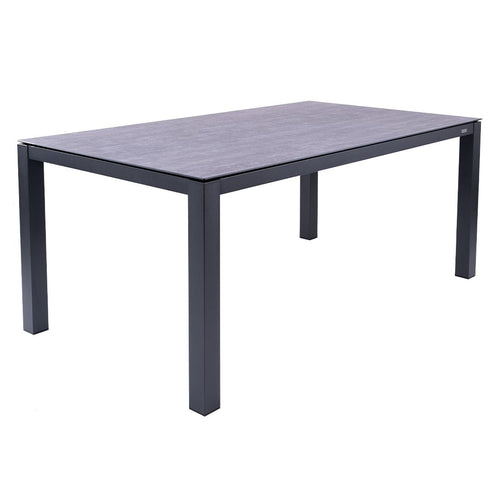 Hagebord Alus 180x100 cm aluminium HPL beton front