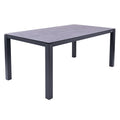 Hagebord Alus aluminium/HPL 160x90 cm - Zebra forfra