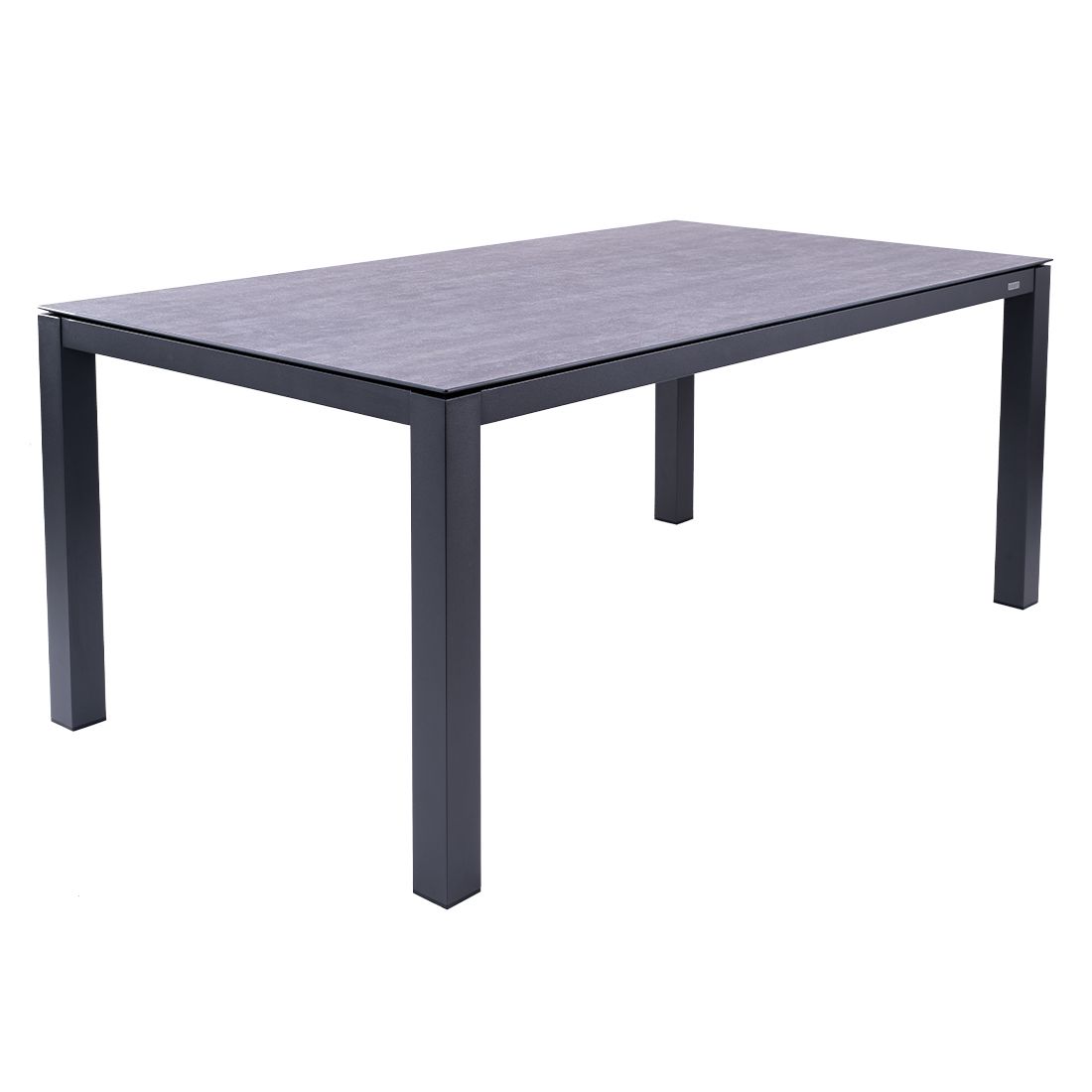 Hagebord Alus aluminium/HPL 160x90 cm - Zebra forfra