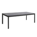Hagebord Alutapo aluminium HPL 220x95 cm forfra