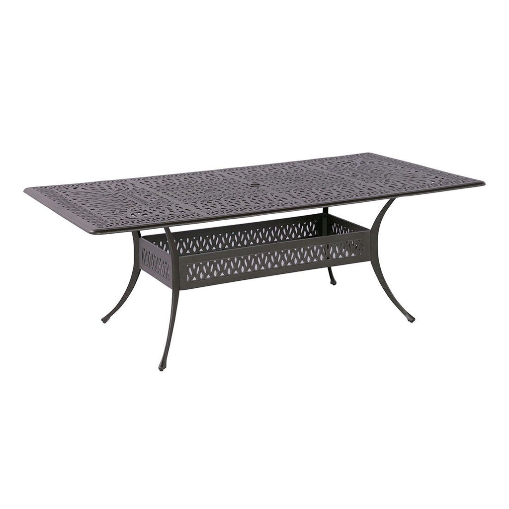 Hagebord Amalfi støpt aluminium 214x112 cm - Hartman forfra