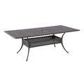 Hagebord Amalfi støpt aluminium 214x112 cm - Hartman forfra