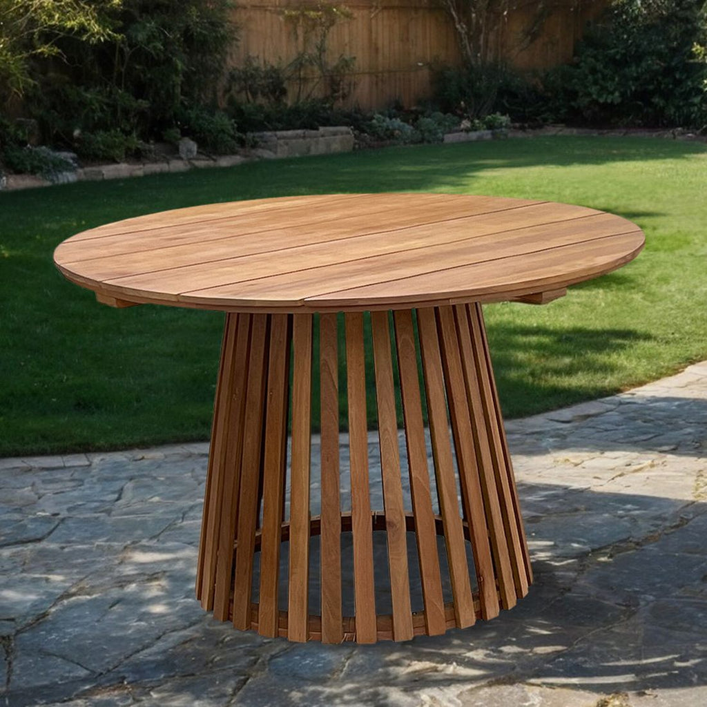 Hagebord Anni Ø120cm akasie - OUTLIV bakside med solid akasietreres ramme