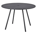 Hagebord Area Ø110 cm aluminium lava grey fra Cane-line forfra