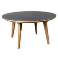 Hagebord Aspect rundt Ø144 cm teak og keramikk Cane-Line forfra