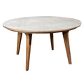 Hagebord Aspect rundt Ø144 cm teak og keramikk grå fra Cane-Line sett forfra