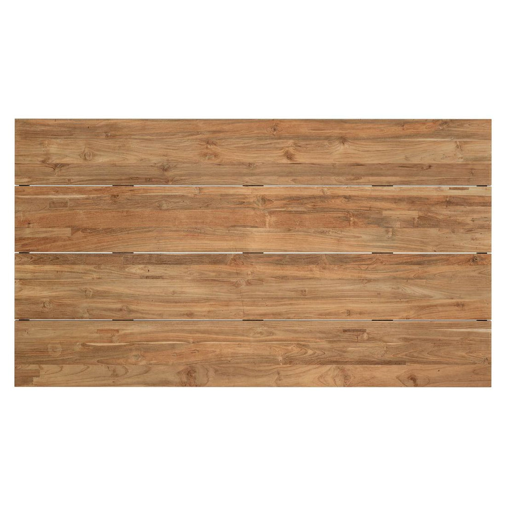 Montert Hagebord Atlanta aluminium/teak 160x90 cm i hage