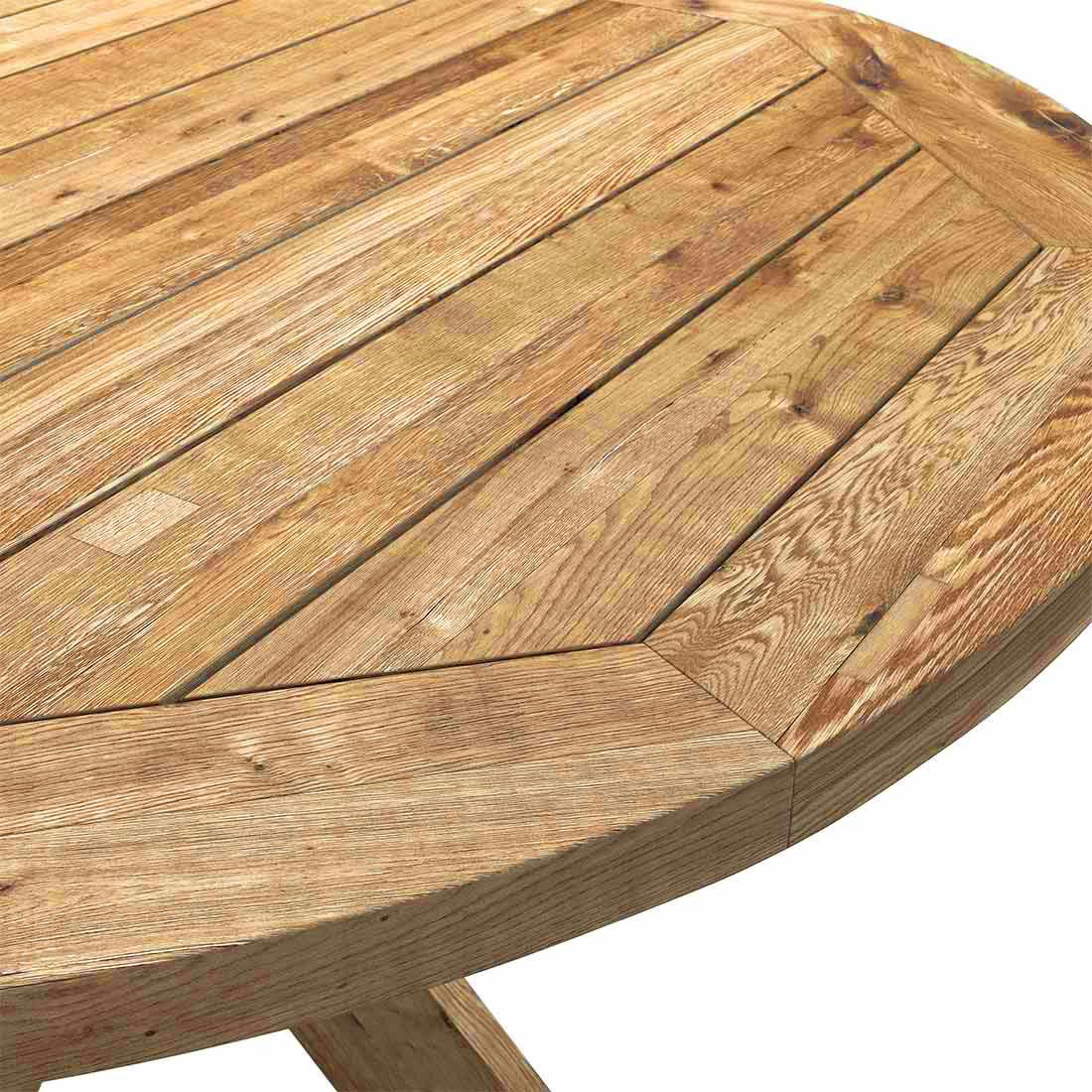 Montert Hagebord Atlanta med dreieskive Ø150cm resirkulert teak - OUTLIV i hage