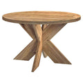 Hagebord Atlanta resirkulert teak Ø130 cm - OUTLIV forfra