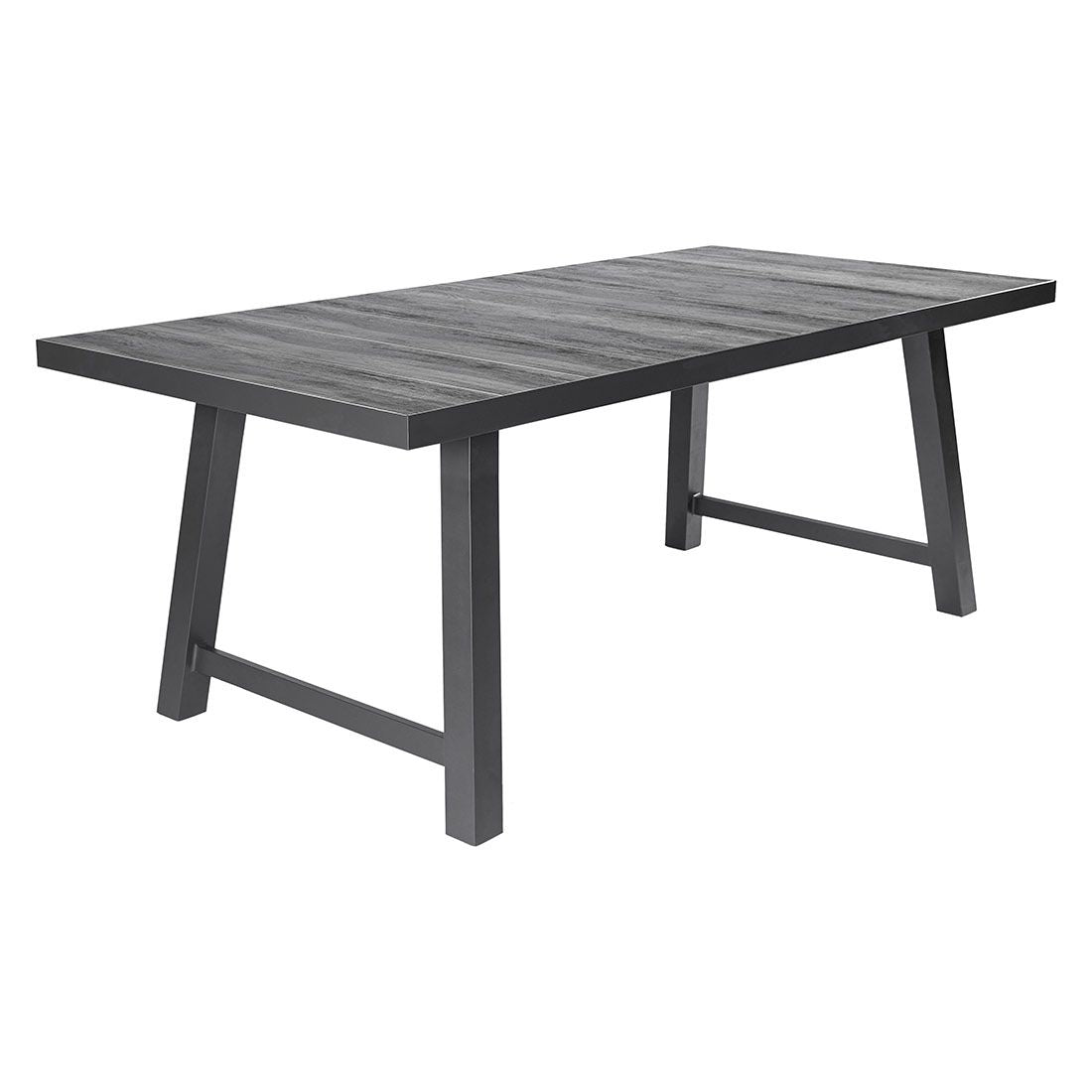 Hagebord Bailado aluminium/keramikk 200x100 cm forfra