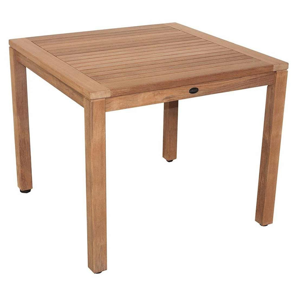 Hagebord Bali 90x90 cm teak natur forfra