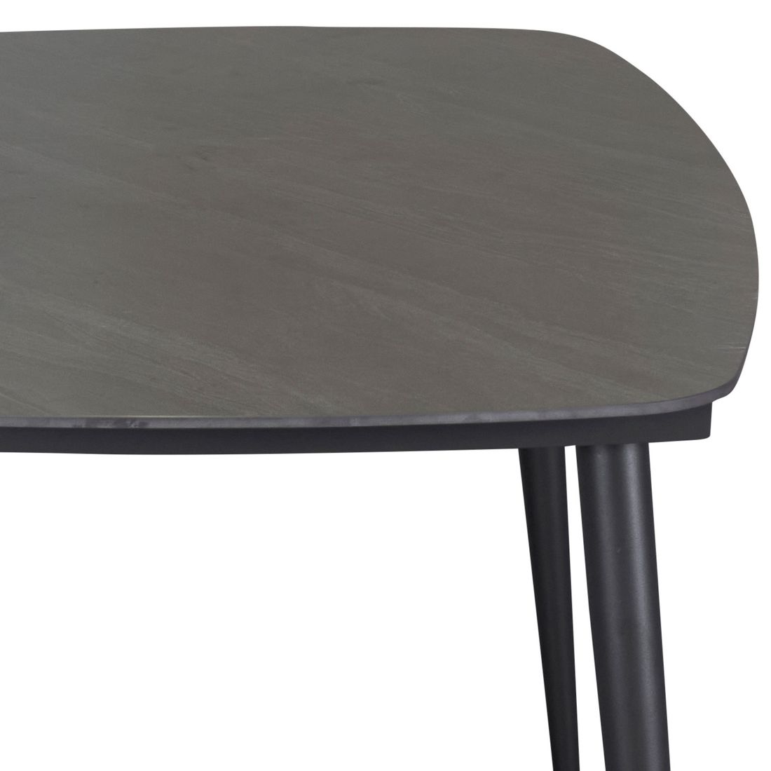 Hagebord Bari 160x90cm aluminium/sinterstone i antrasitt farge