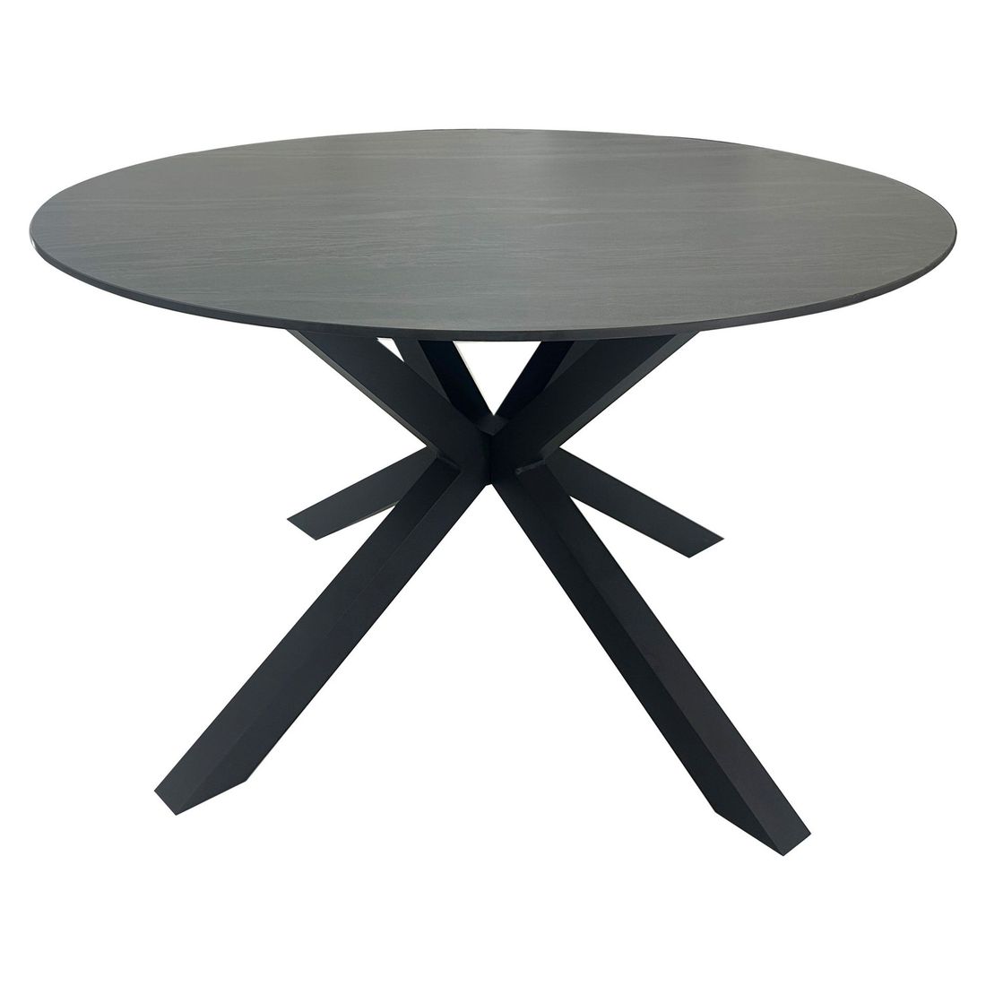 Hagebord Bari rundt aluminium/sinterstein Ø120 cm forfra