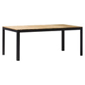 Hagebord Bee 160x90 cm aluminium/teak forside