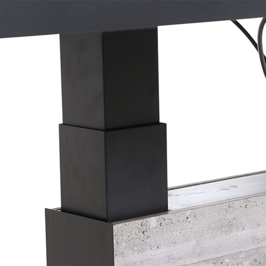 Hagebord Bellani høydejusterbart 160x90 cm i antrasitt farge