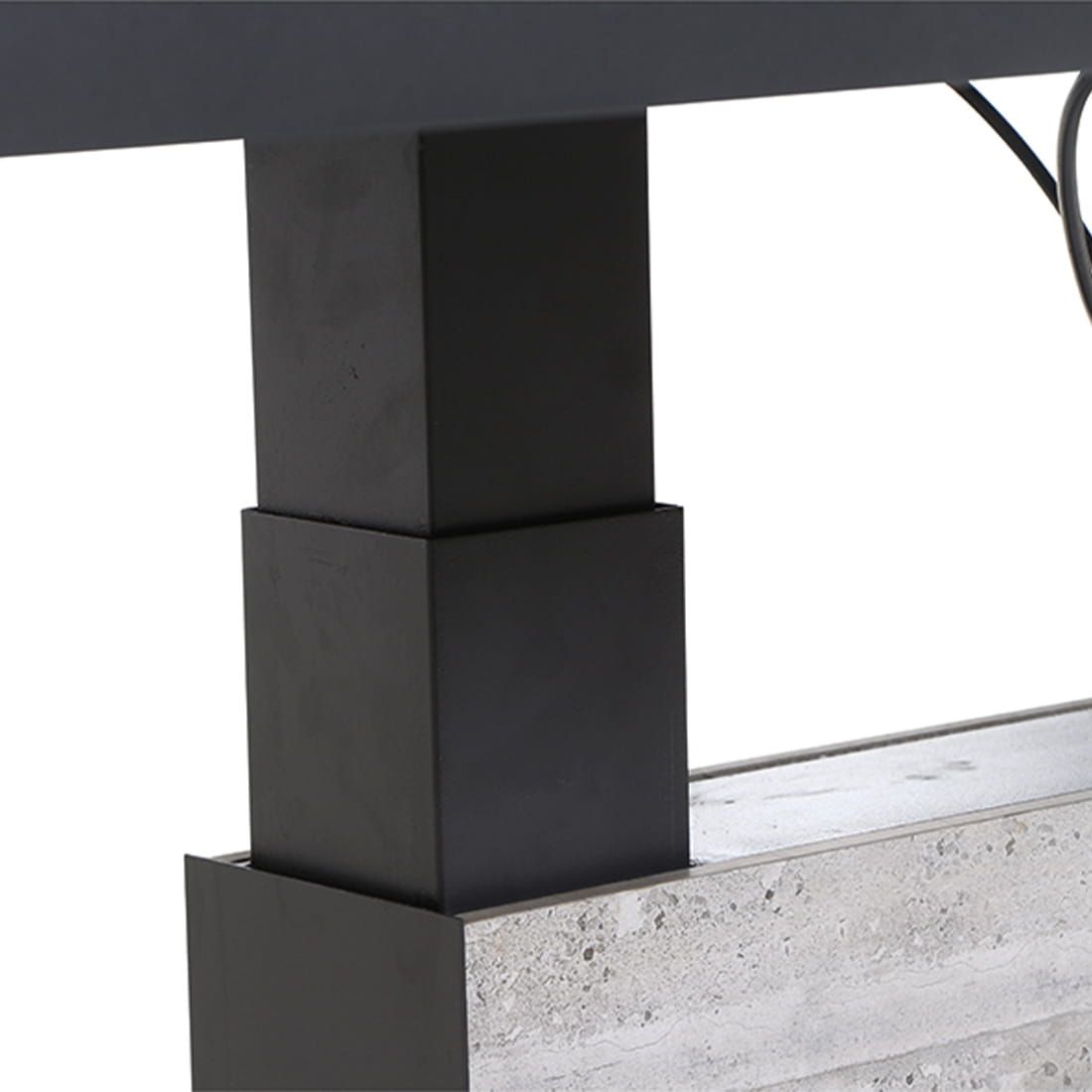 Hagebord Bellani høydejusterbart 160x90 cm i antrasitt farge