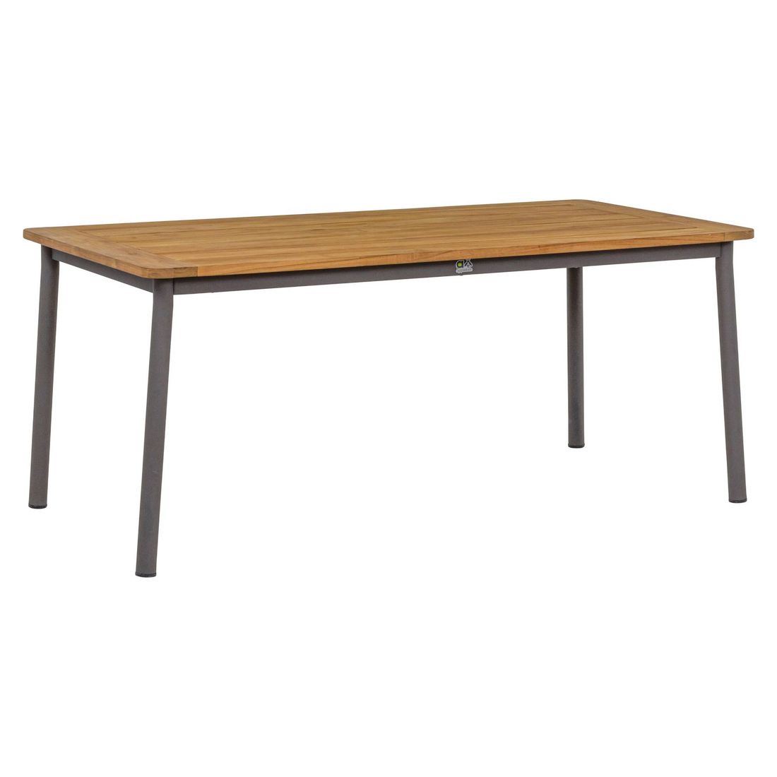 Hagebord Bijou 180x90 cm aluminium/teak bakside